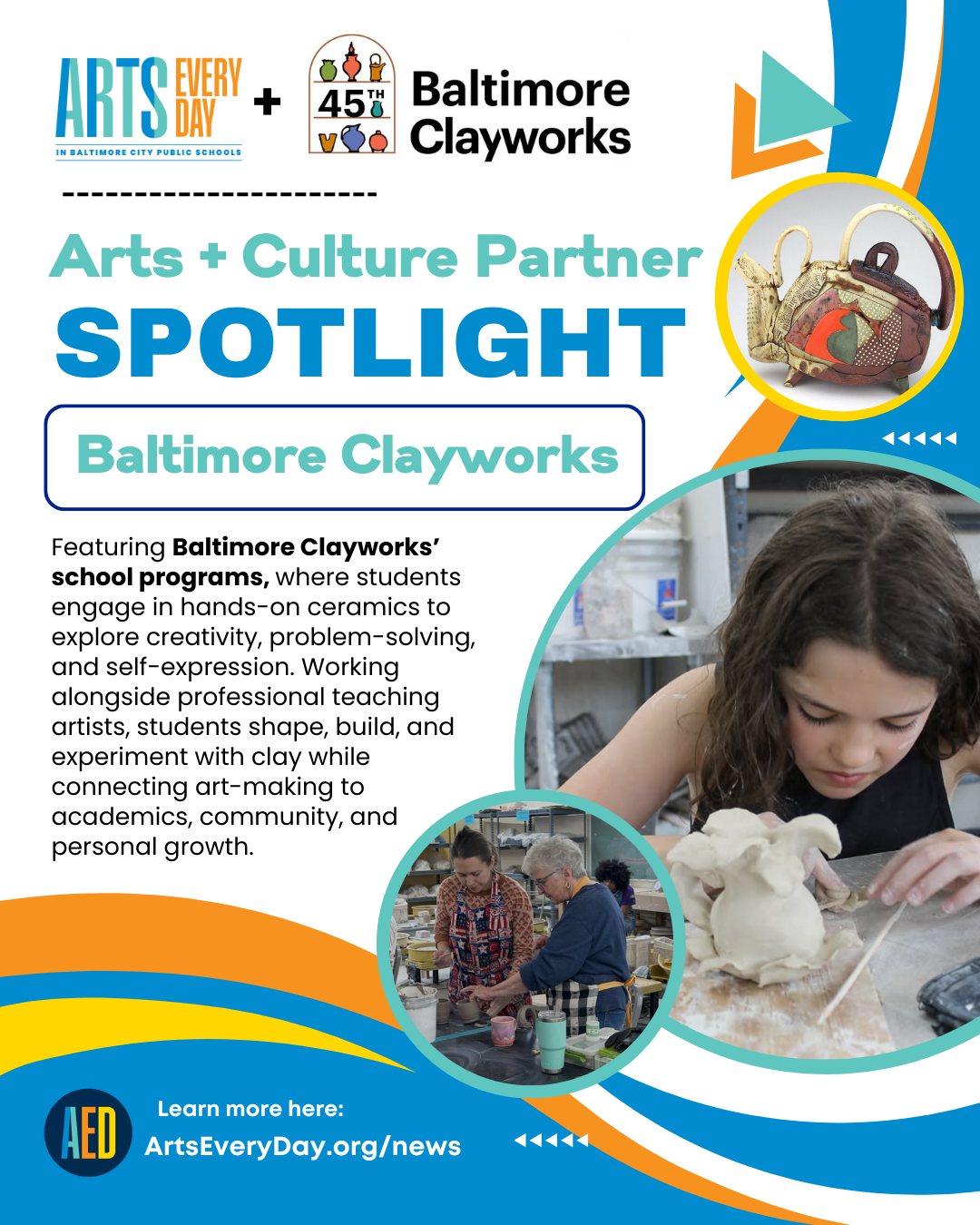 Arts + Culture Partner Spotlight: Baltimore Clayworks