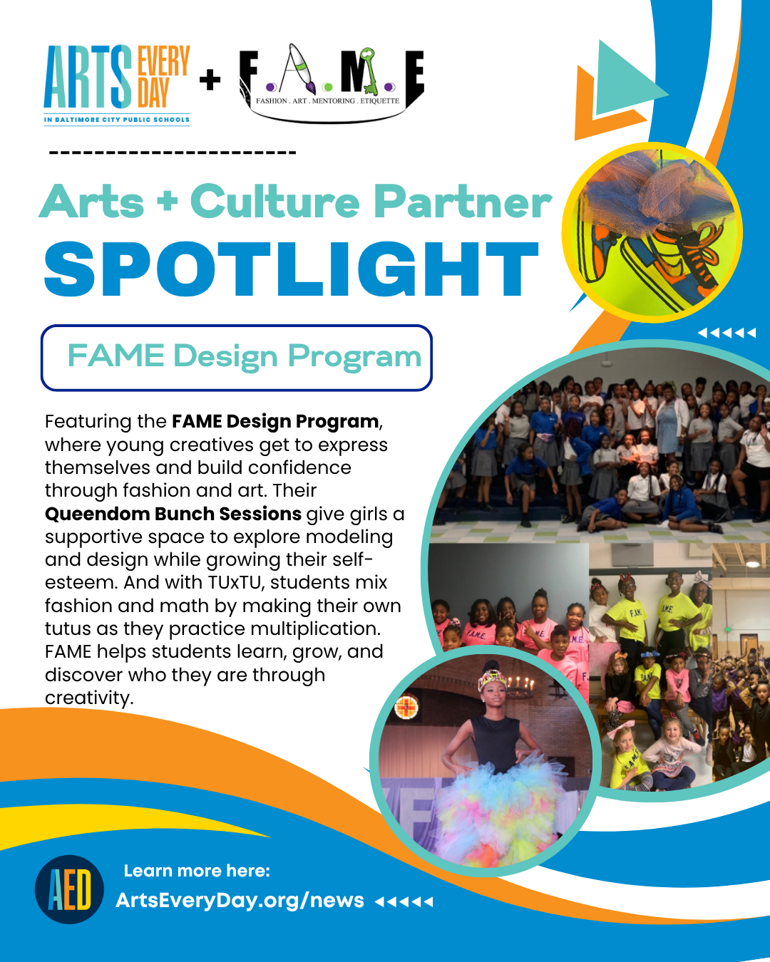 Arts + Culture Partner Spotlight - FAME Design Program
