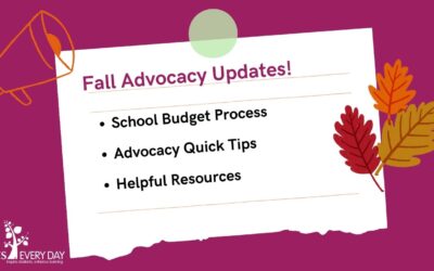 Fall Advocacy Update