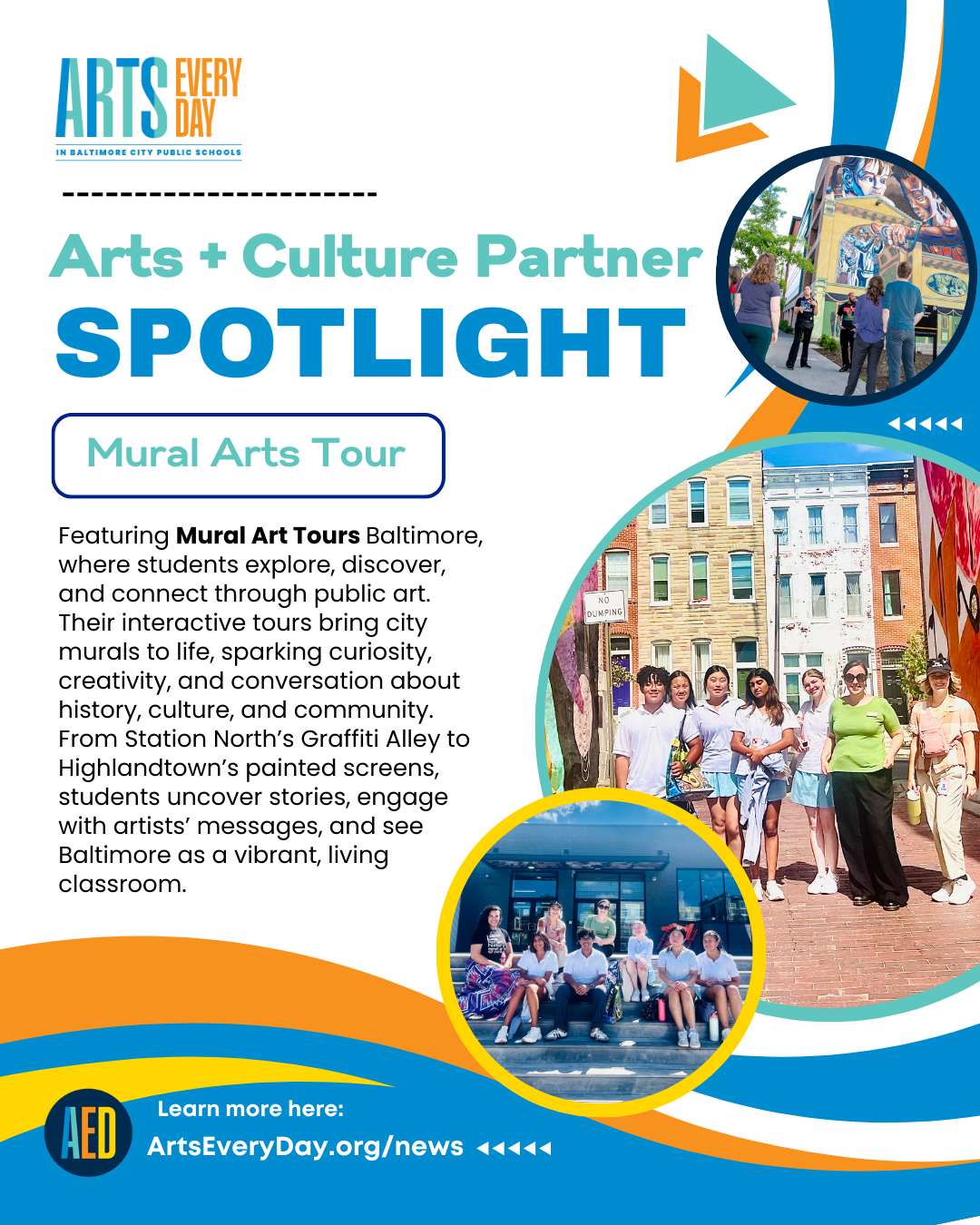 Arts + Partner Culture Spotlight - Mural Arts Tour Baltimore